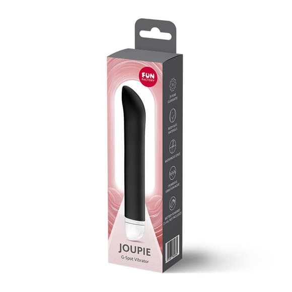 Вібратор для точки G Fun Factory JOUPIE Black, діаметр 2,5 см, на батарейках