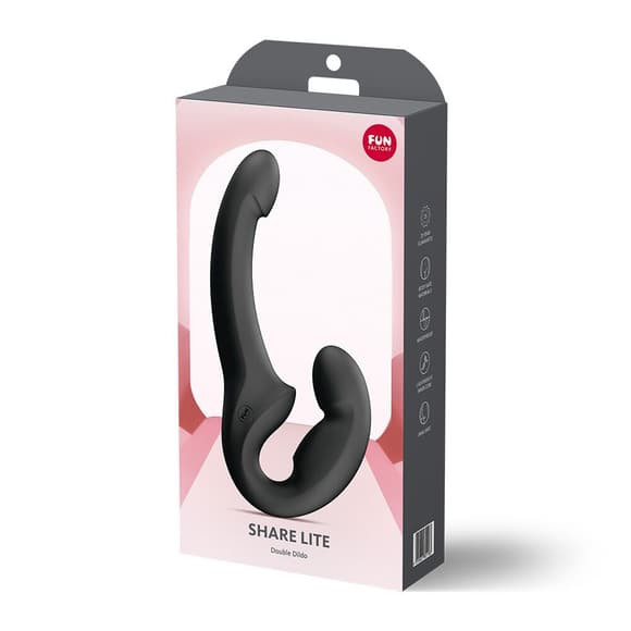 Безремінний страпон Fun Factory SHARE LITE Black, регульований, полегшена модель