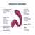 Вагинально-клиторальный вибратор Satisfyer G for Goddess 3 Wine Red, 2 мотора