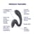 Вагинально-клиторальный вибратор Satisfyer G for Goddess 3 Dark Grey, 2 мотора