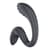 Вагинально-клиторальный вибратор Satisfyer G for Goddess 3 Dark Grey, 2 мотора