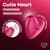 Вакуумный стимулятор-сердечко с вибрацией Satisfyer Cutie Heart Battery Series