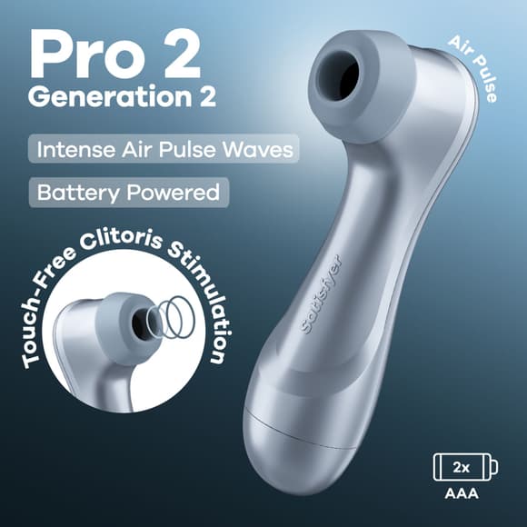 Вакуумный клиторальный стимулятор Satisfyer Pro 2 Generation 2 Battery Series Light Blue
