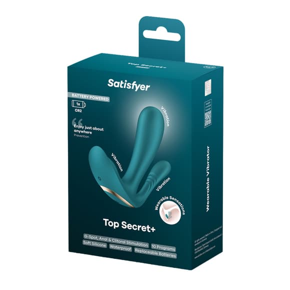 Двойной смарт-вибратор в трусики Satisfyer Top Secret+ Battery Series