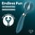 Вібратор для пар Satisfyer Endless Fun Battery Series, три мотора, багатофункціональний
