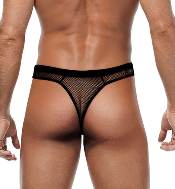 Мужские трусики из сетки Art of Sex - Demir, цвет черный, размер L-2XL