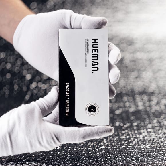 Ерекційне віброкільце з віброяйцем Hueman - Eclipse Anal Vibrator