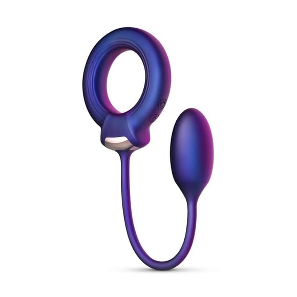 Ерекційне віброкільце з віброяйцем Hueman - Eclipse Anal Vibrator