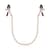 Затискачі для сосків з перлинним ланцюжком Rosy Gold - Nipple Clamps Pearls