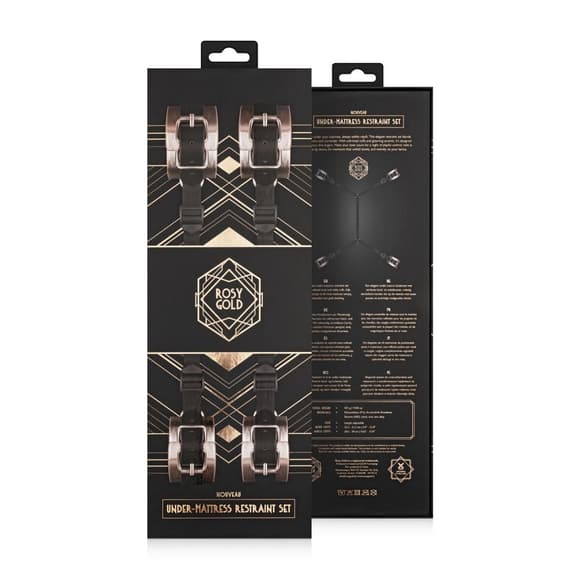 Фіксатор рук і ніг для ліжка Rosy Gold - Under-Mattress Restraint Set