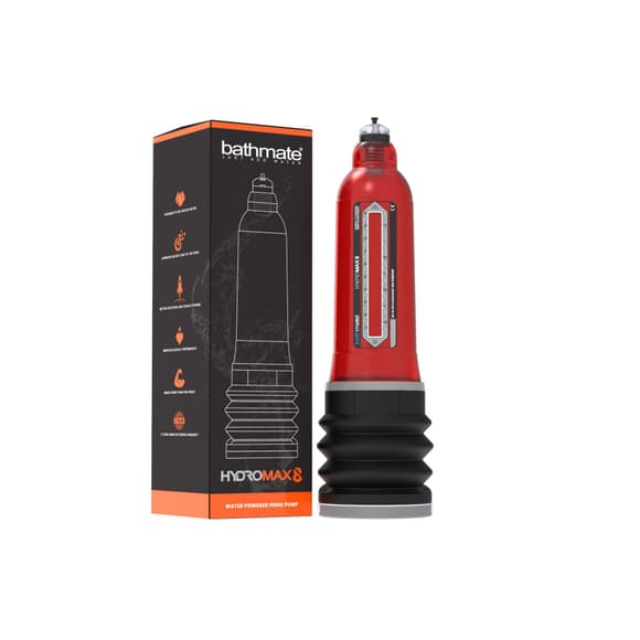 Гидропомпа Bathmate Hydromax 8 Red, для члена длиной от 15 до 20 см, диаметр до 5,5 см