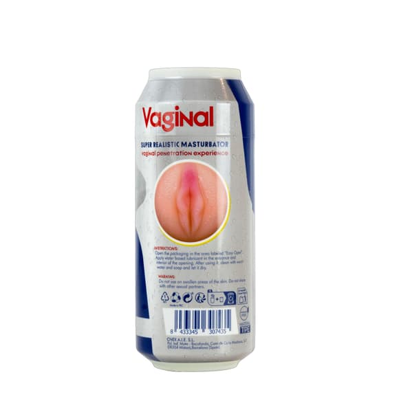 Мастурбатор-вагина Alive Red Doll в виде банки энергетика