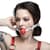 Кляп силиконовый Feral Feelings Silicon Ball Gag White/Red, белый ремень, красный шарик
