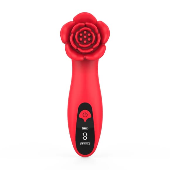 Роскошный вибратор для клитора Loviss Tona Rose Vibrator, в виде розы, 9 режимов