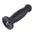 Силіконовий фалоімітатор для секс-машин Hismith 7.2" Black Silicone Anal Dildo, система KlicLok