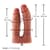 Подвійний фалоімітатор для секс-машин Hismith Silicone Double Penetrator Dildo, система KlicLok
