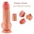 Фалоімітатор для секс-машин Hismith 8.25" Dual-density dildo with veins, система KlicLok