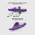 Вибронасадка для страпона с вакуумной стимуляцией Strap-On-Me Multi Orgasm Dildo S Purple