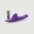 Вибронасадка для страпона с вакуумной стимуляцией Strap-On-Me Multi Orgasm Dildo M Purple