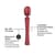 Вибромассажер Manwan MAN.WAND EDGY Velvet Red