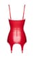 Корсет с подвязками для чулок Noir Handmade F368 Bombshell Fierce Corset-belt Red XS