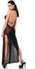 Платье Noir Handmade F372 Onyx Twin-slit Long dress XL