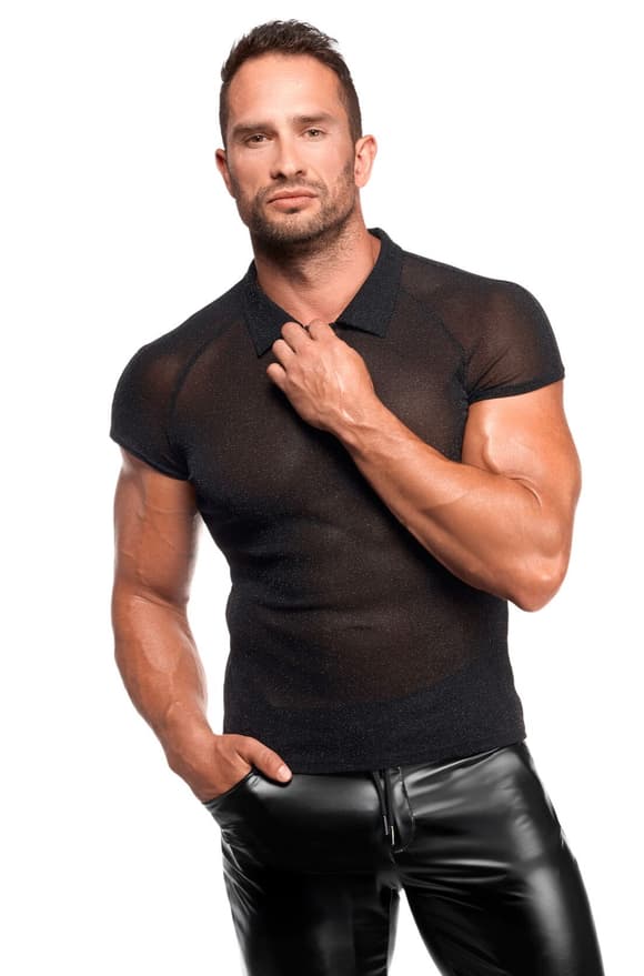Мужское поло Noir Handmade H082 Onyx veil polo S