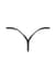 Трусики Noir Handmade P014 Dominae PVC panty with silver clasp XS
