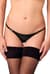 Трусики Noir Handmade P014 Dominae PVC panty with silver clasp 3XL