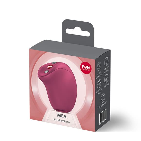 Вак уумний стимулятор Fun Factory MEA Wine Red, унікальні режими, функція посторгазм