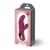 Вибратор-кролик Fun Factory MISS BI Wine Red, 2 независимых мотора, диаметр 4,2 см