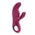 Вибратор-кролик Fun Factory MISS BI Wine Red, 2 независимых мотора, диаметр 4,2 см