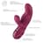 Вибратор-кролик Fun Factory MISS BI Wine Red, 2 независимых мотора, диаметр 4,2 см