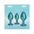 Набір анальних пробок NS Novelties Rear Assets - Trainer Kit - Iridescent Teal - Teal Gem