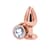 Анальна пробка NS Novelties Rear Assets - Rose Gold - Medium - Clear