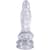 Фэнтезийный фаллоимитатор Doc Johnson Crystal Jellies - Invader Dong 8.5 Inch - Clear