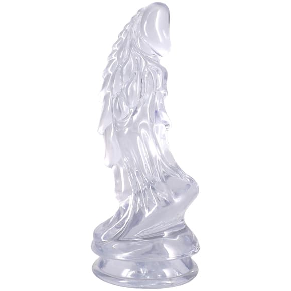 Фэнтезийный фаллоимитатор Doc Johnson Crystal Jellies - Invader Dong 8.5 Inch - Clear