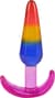 Набор анальных пробок Doc Johnson Crystal Jellies - Anal Trainer Set - Rainbow