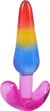 Набор анальных пробок Doc Johnson Crystal Jellies - Anal Trainer Set - Rainbow