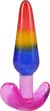 Набор анальных пробок Doc Johnson Crystal Jellies - Anal Trainer Set - Rainbow