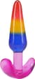 Набор анальных пробок Doc Johnson Crystal Jellies - Anal Trainer Set - Rainbow