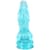 Фэнтезийный фаллоимитатор Doc Johnson Crystal Jellies - Invader Dong 8.5 Inch - Teal
