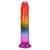 Дилдо Doc Johnson Crystal Jellies - 8.5 Inch Сlassic Dong - Rainbow