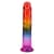 Дилдо Doc Johnson Crystal Jellies - 8.5 Inch Сlassic Dong - Rainbow