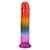 Дилдо Doc Johnson Crystal Jellies - 8.5 Inch Сlassic Dong - Rainbow