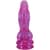 Фэнтезийный фаллоимитатор Doc Johnson Crystal Jellies - Invader Dong 8.5 Inch - Purple