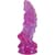 Фэнтезийный фаллоимитатор Doc Johnson Crystal Jellies - Invader Dong 8.5 Inch - Purple