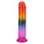 Дилдо Doc Johnson Crystal Jellies - 7.5 Inch Dong - Rainbow