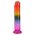 Дилдо Doc Johnson Crystal Jellies - 7.5 Inch Dong - Rainbow