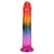 Дилдо Doc Johnson Crystal Jellies - 7.5 Inch Dong - Rainbow
